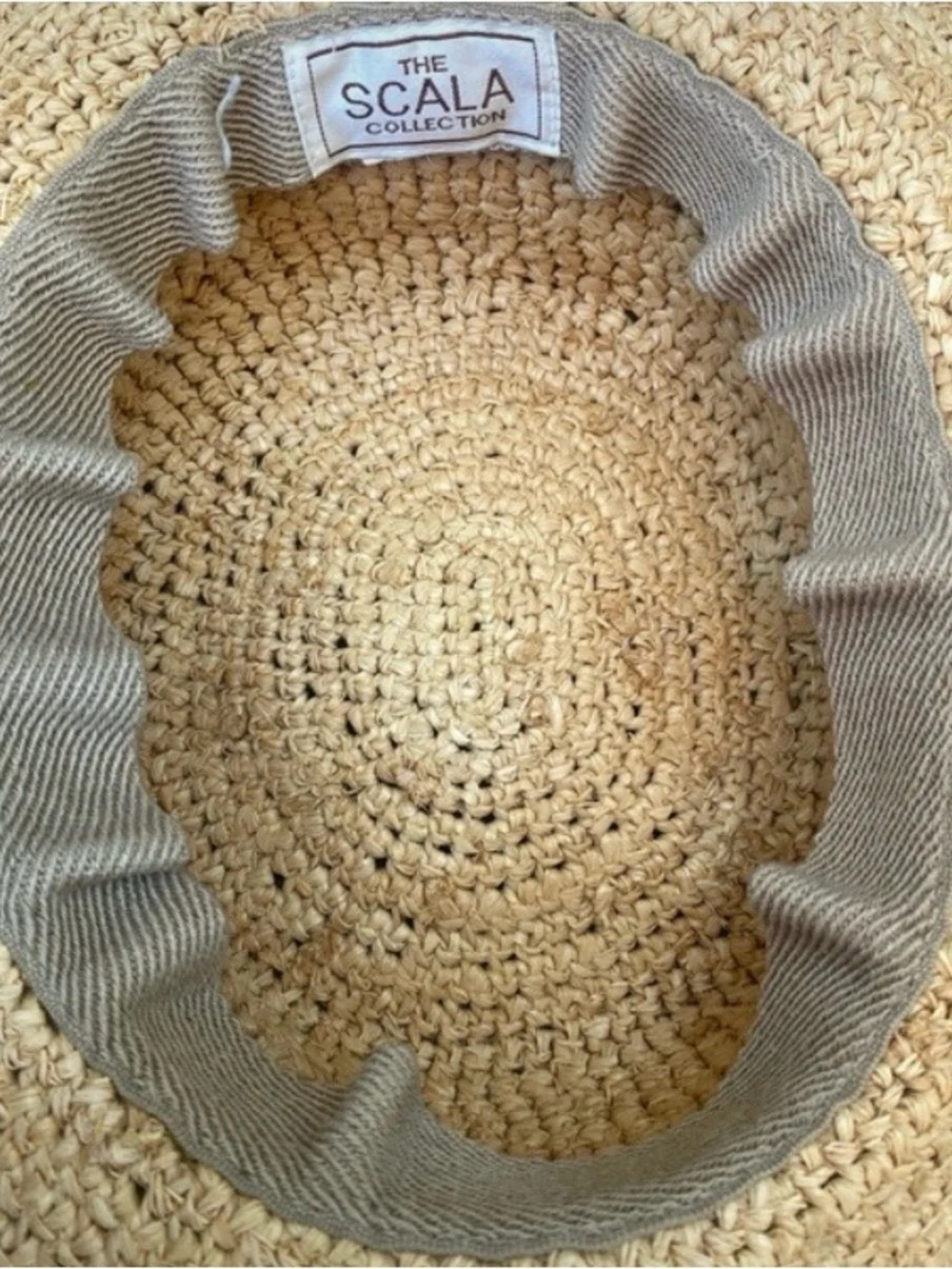 Scala one size straw beach hat sun